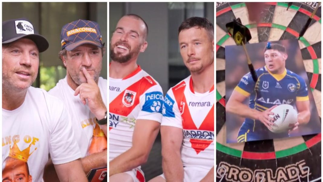 ‘It was definitely Moses’: Gutho hilariously grilled by Fletch and Hindy over Eels exit