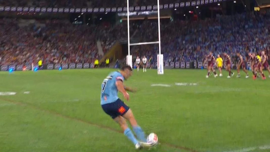 ‘Just an f up’: Andrew Johns’ left-field goal kicking theory shut down by Nathan Cleary