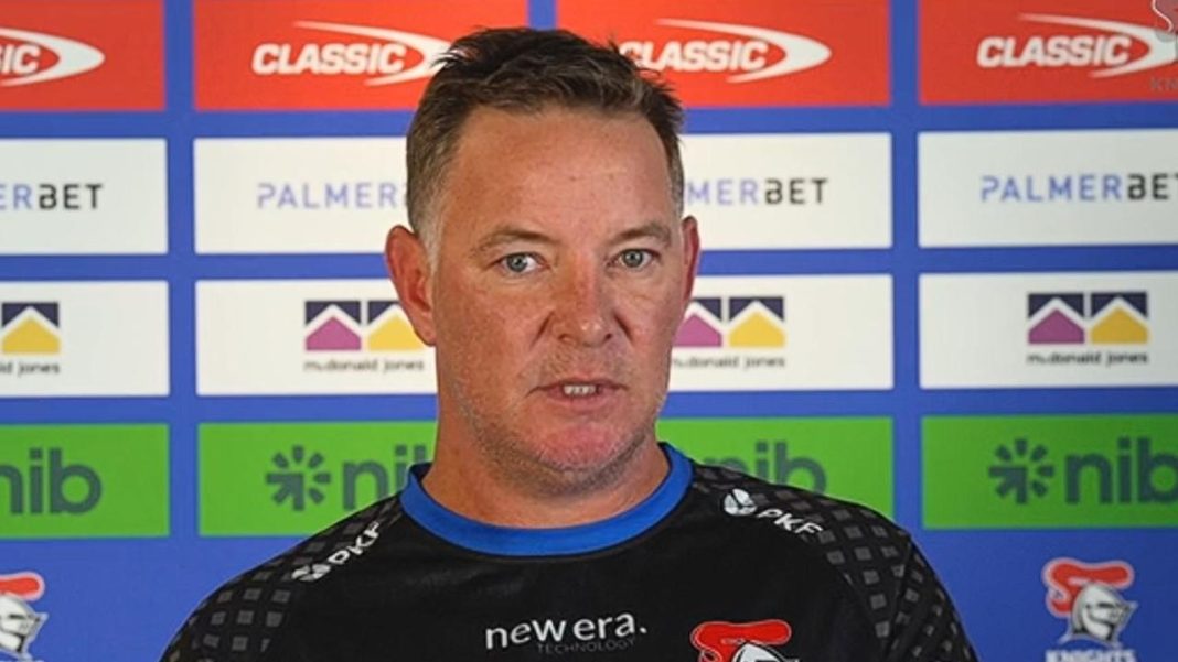 ‘I went straight into protection mode’: Knights coach Adam O’Brien apologises over fan dig