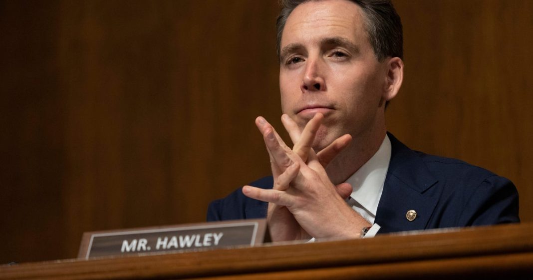 GOP Sen. Josh Hawley and Democrats vote to advance congressional stock trading ban