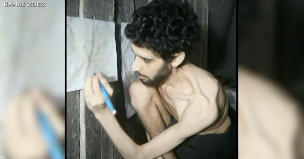 Hamas propaganda video shows malnourished Israeli hostage