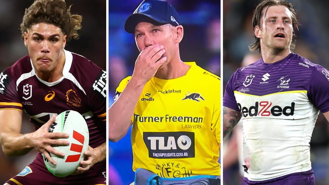 NRL 2025: Talking Points, Round 22, Reece Walsh, Ezra Mam, Broncos, Ricky Stuart, Raiders, Panthers trainer, Cameron Munster, Storm