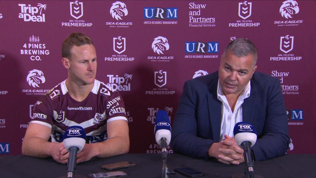 ‘Just to be clear’: DCE responds to Roosters’ backflip rumours as Manly finals swansong dashed